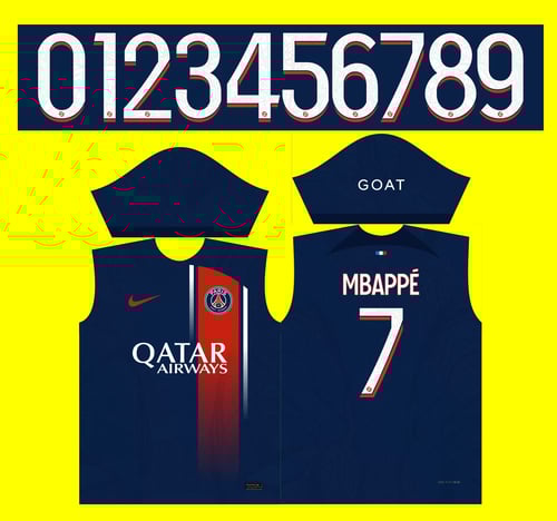 Arte Vetor Camisa PSG Titular 2023 - 2024 - Paris Saint Germain