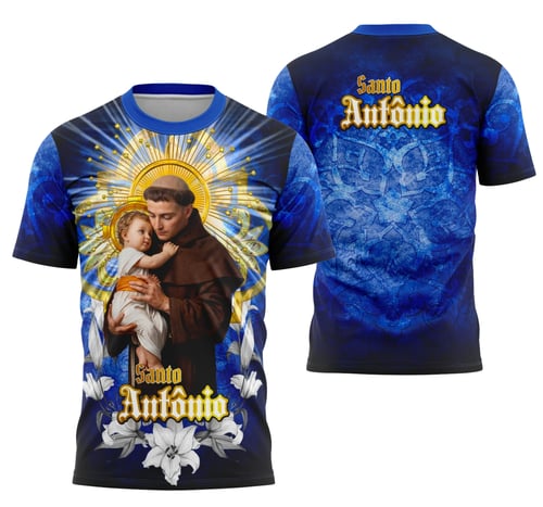 Arte Camisa Santo Antônio Religião Católica