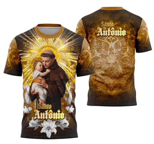 Arte Camisa Santo Antônio Religião Católica