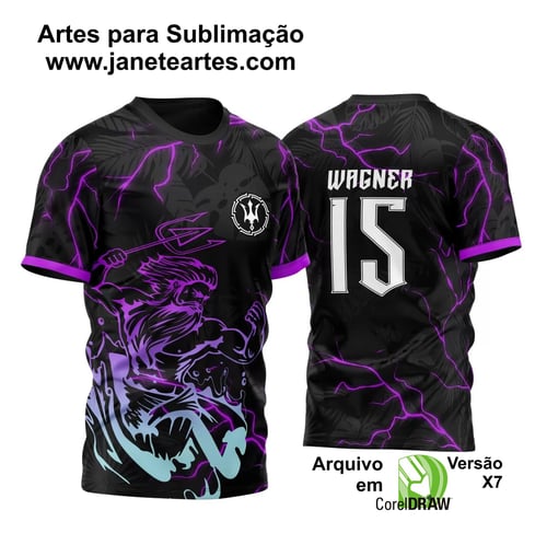 Arte Vetor Camisa InterClasse Poseidon Raios 2023