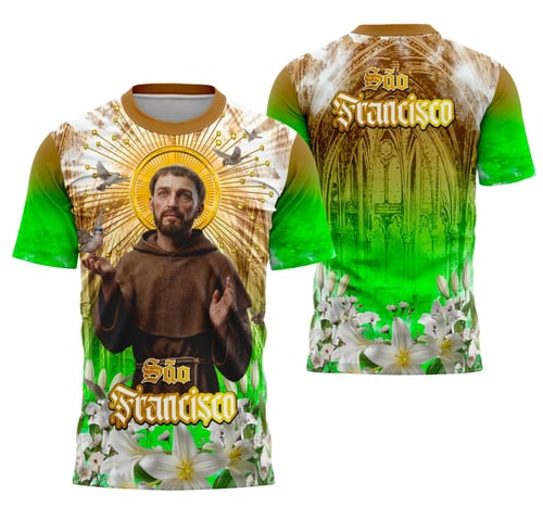 Arte Camisa São Francisco de Assis Religião Católica