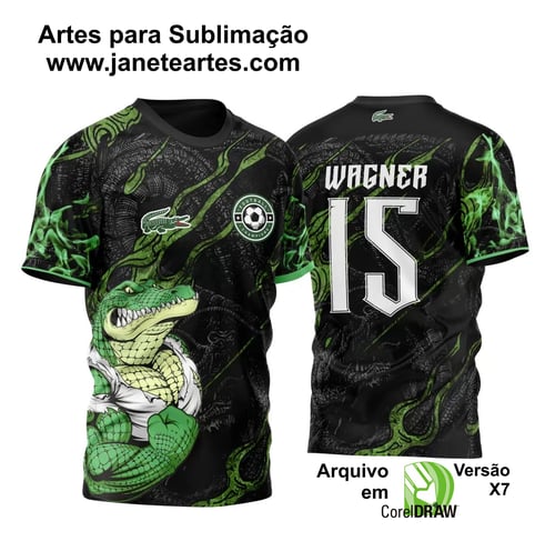 Arte Vetor Camisa InterClasse Jacaré Crocodilo 2023 e Dragon