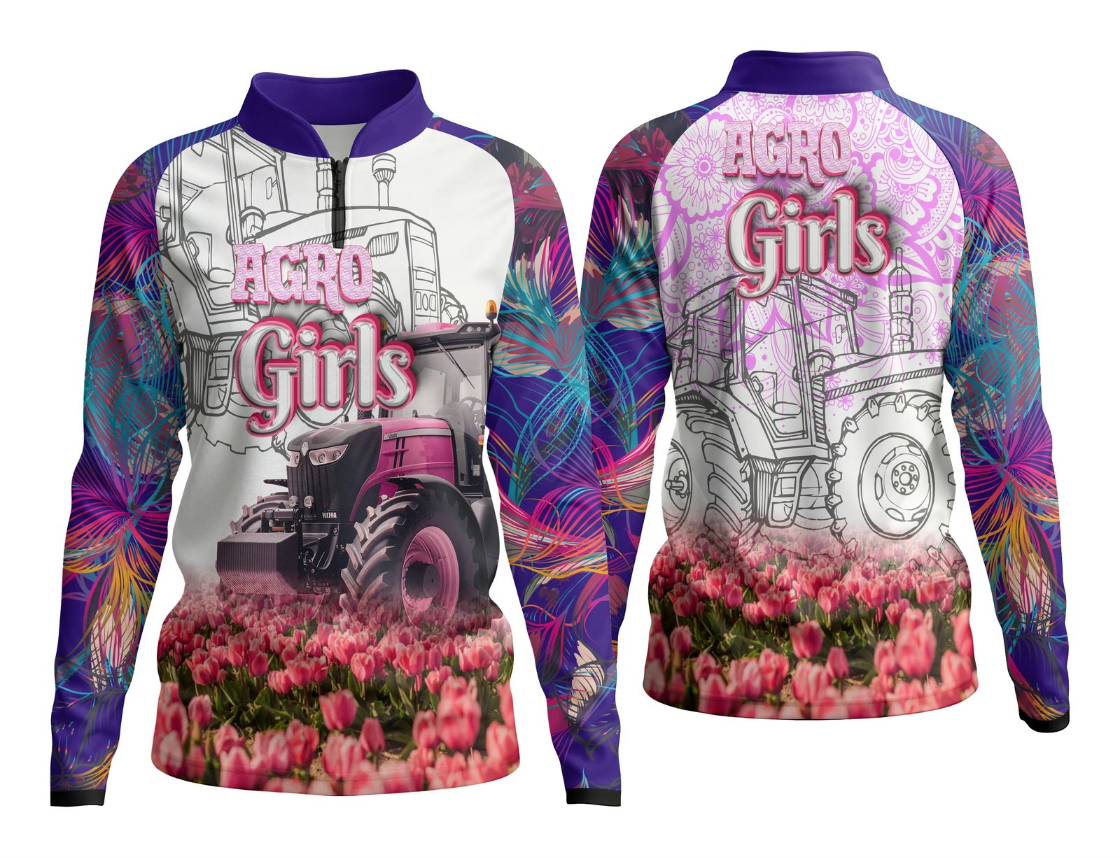 Arte Camisa Agro Girl Feminina Personalizada