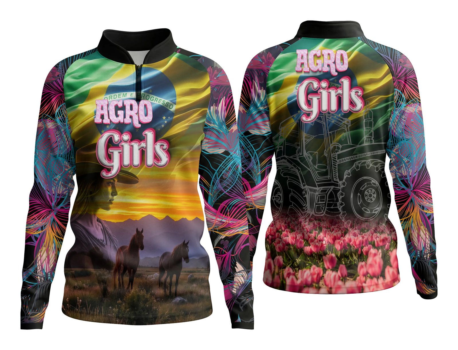Arte Camisa Agro Girl Feminina Personalizada