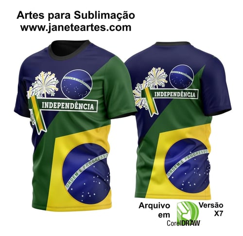 Arte Vetor Camisa independência do Brasil vol 1