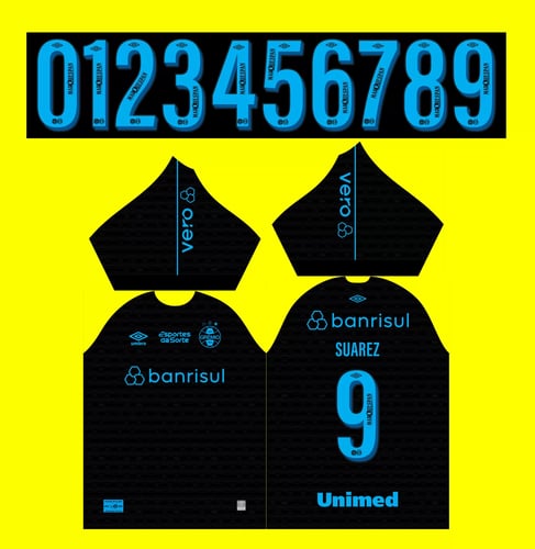 Arte Vetor Camisa Grêmio Terceira 2023-24