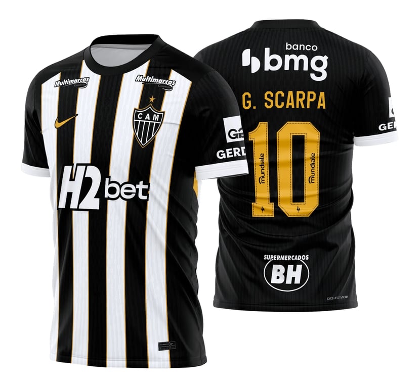Arte Camisa Atlético Mineiro Titular 2026