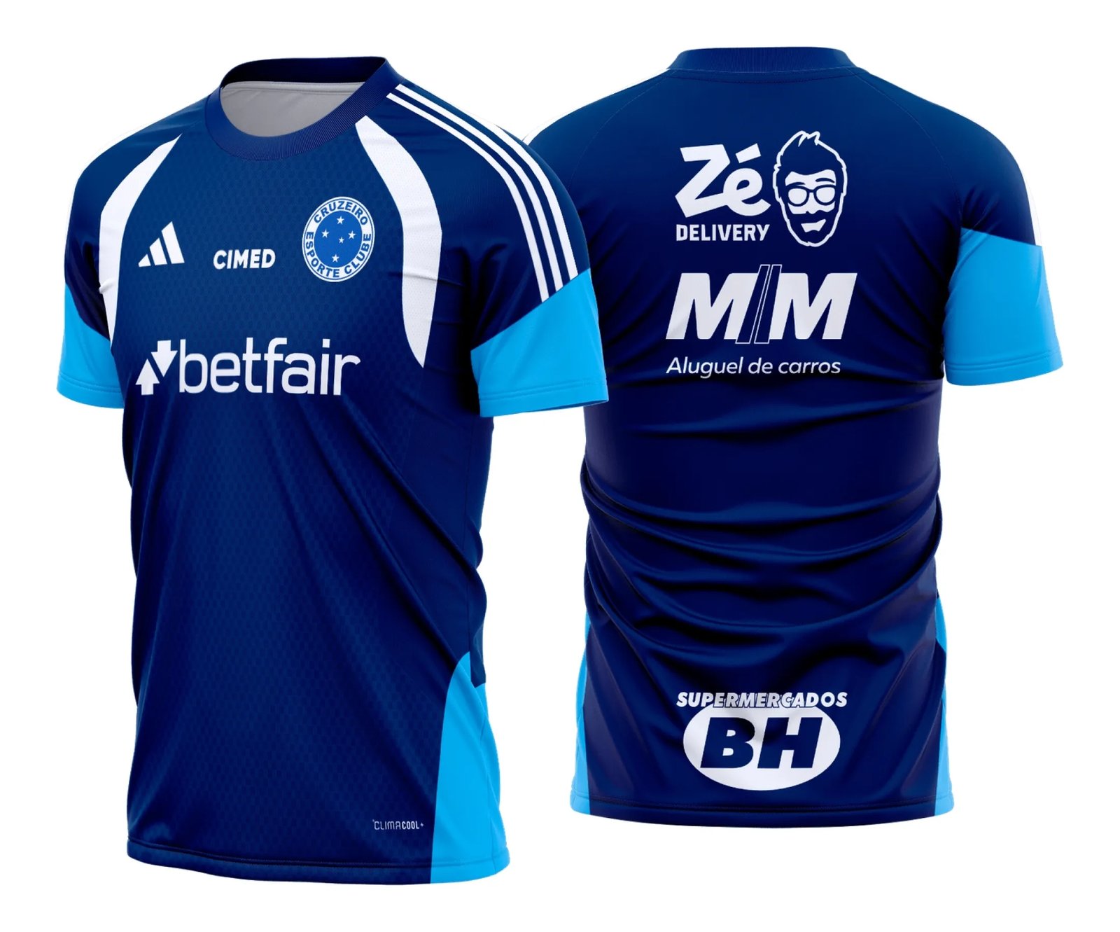 Arte Camisa Cruzeiro Treino 2026