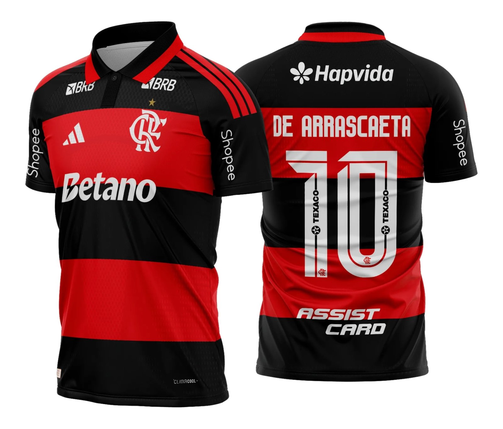 Arte Camisa do Flamengo Titular 2026 - 2027