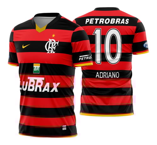 Arte Camisa do Flamengo Titular 2008 - 2009