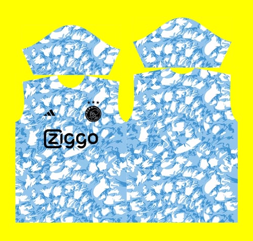 Arte Vetor Camisa Ajax Pré-Jogo 2023-24 x7