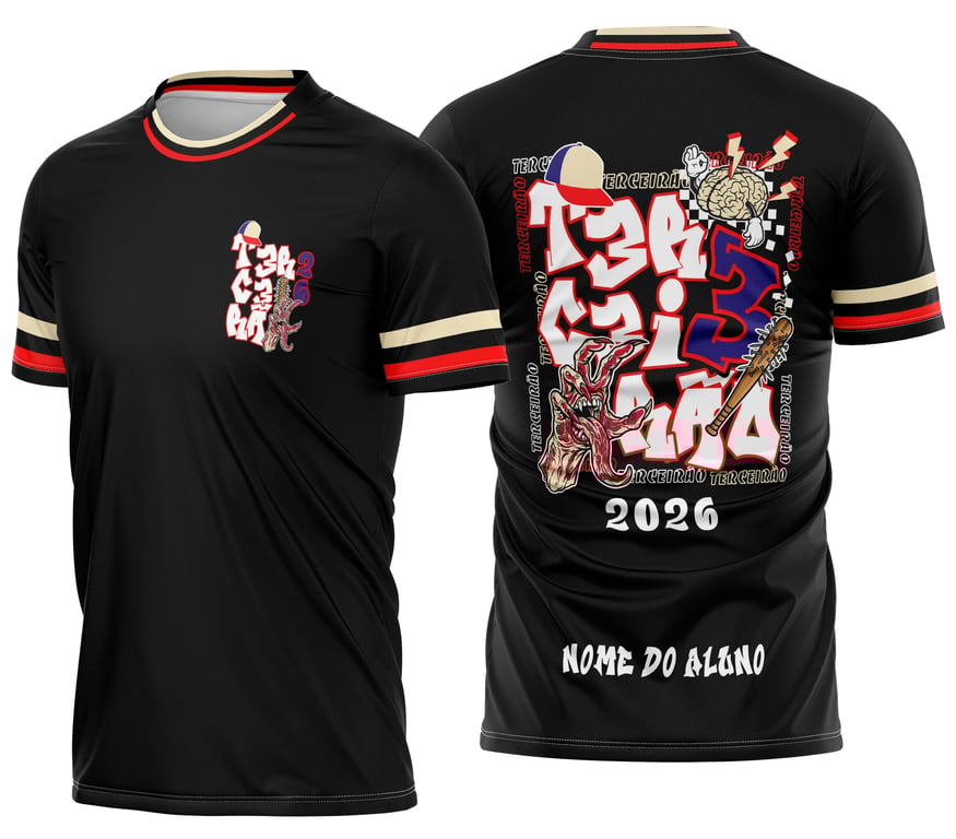 Arte Camisa Terceirão Stranger Things Vecna