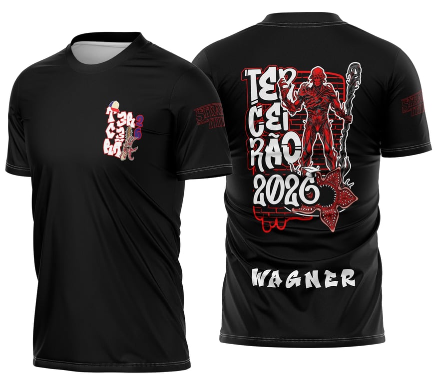 Arte Camisa Terceirão Stranger Things Vecna