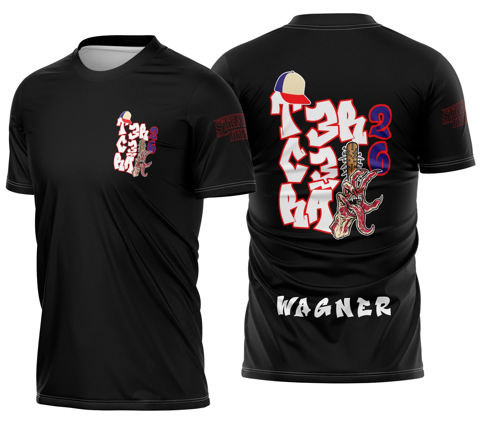 Arte Camisa Terceirão Stranger Things Vecna