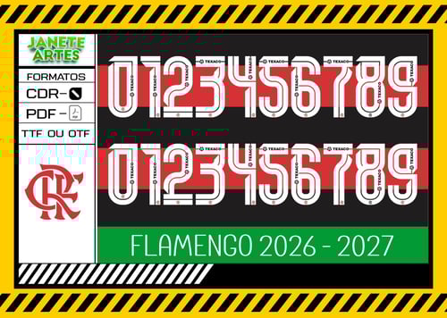 Fonte Flamengo 2026 - 2027 TTF - CDR - PDF