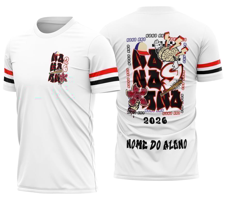 Arte Camisa Nono Ano Stranger Things Demogorgon