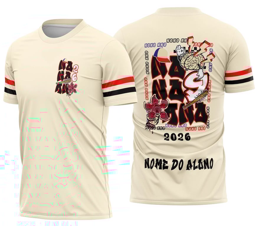 Arte Camisa Nono Ano Stranger Things Demogorgon