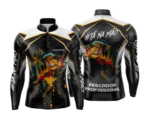 Arte Estampa Camisa de Pesca Esportiva Personalizada