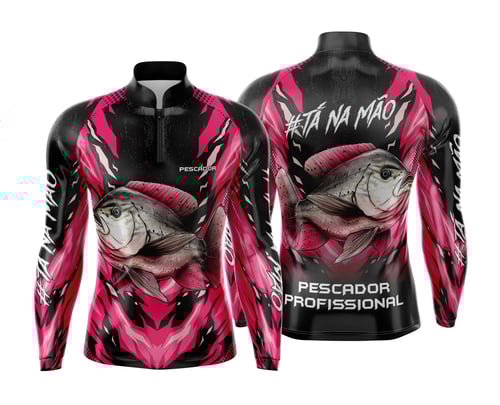 Arte Estampa Camisa de Pesca Esportiva Personalizada