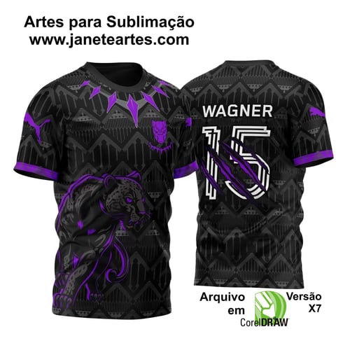 Arte Vetor Camisa InterClasse Pantera Negra na Espreita