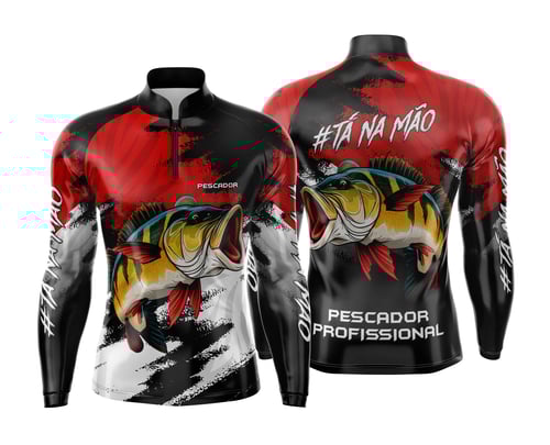Arte Estampa Camisa de Pesca Esportiva Personalizada