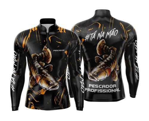 Arte Estampa Camisa de Pesca Esportiva Personalizada