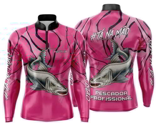 Arte Estampa Camisa de Pesca Esportiva Personalizada