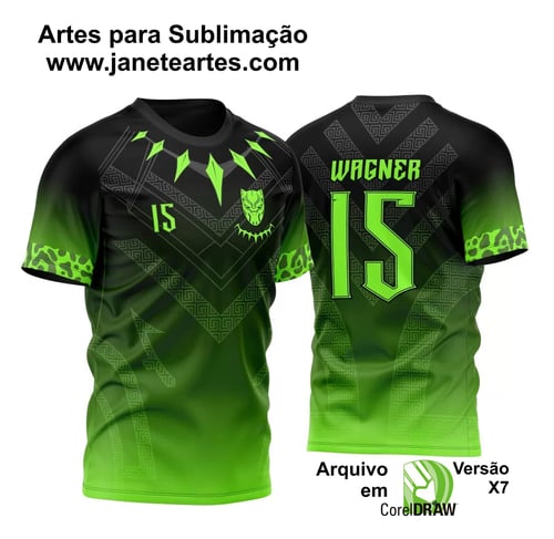 Arte Vetor Camisa InterClasse Espírito da Pantera Negra