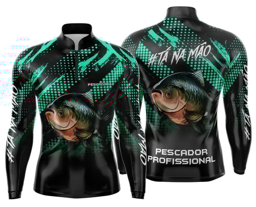 Arte Estampa Camisa de Pesca Esportiva Personalizada