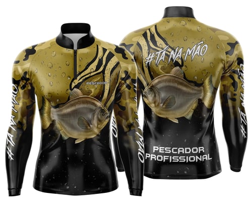 Arte Estampa Camisa de Pesca Esportiva Personalizada
