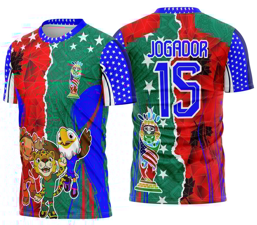 Camisa Interclasse Copa do Mundo 2026 Arte Vetor