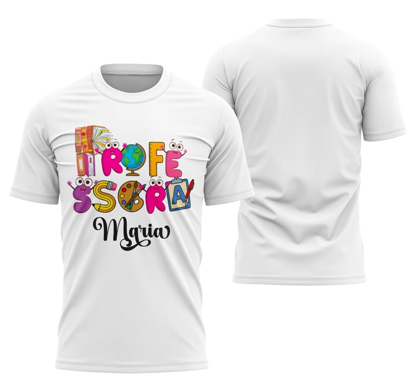 Arte Camisa Professora Personalizada