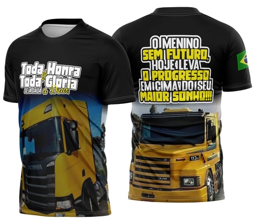 Arte Camisa Caminhoneiro Personalizada