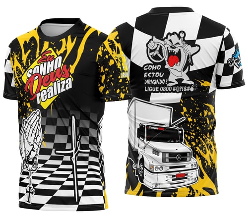 Arte Camisa Caminhoneiro Personalizada