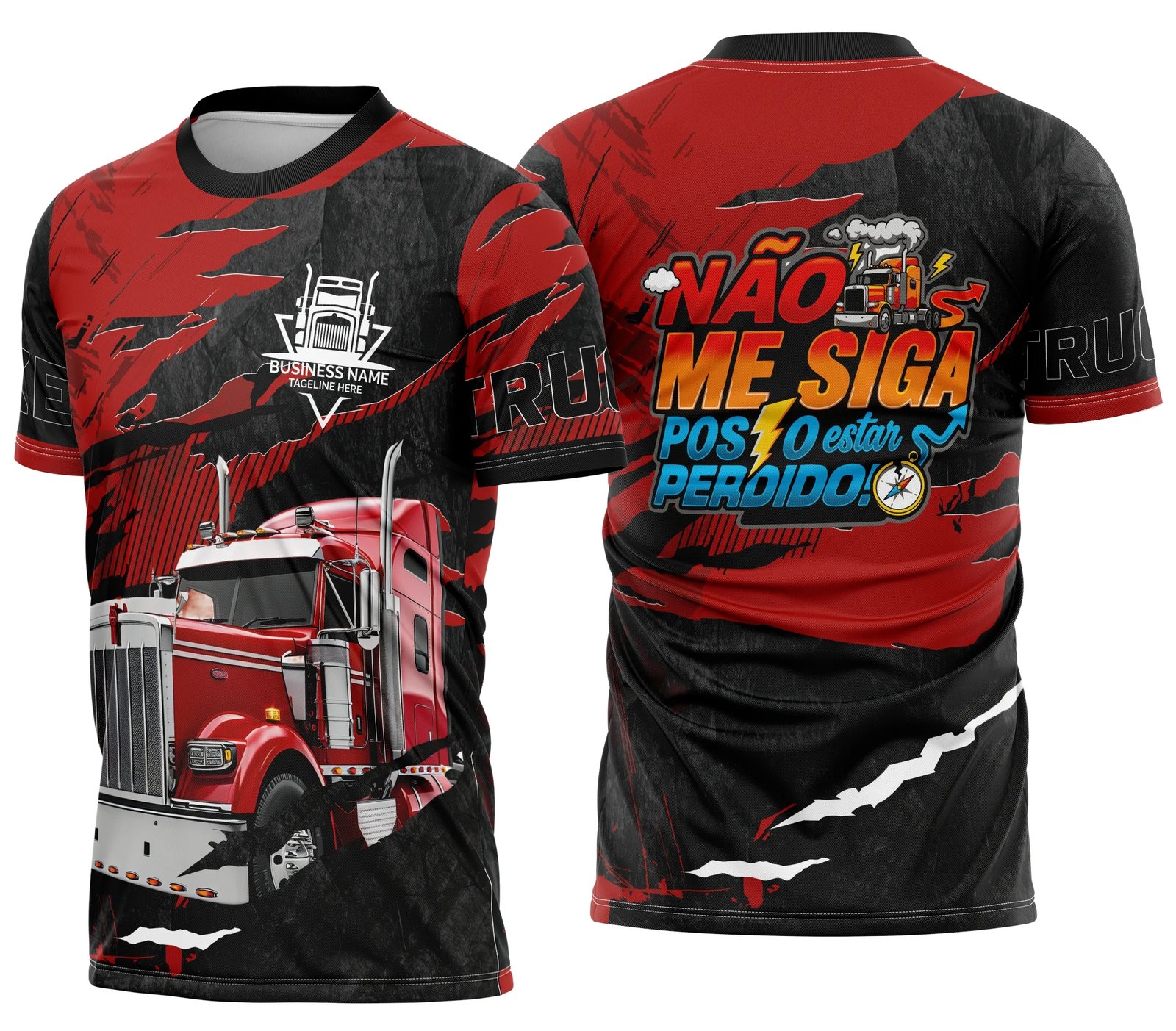 Arte Camisa Caminhoneiro Personalizada