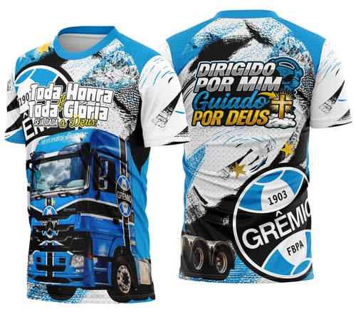 Arte Camisa Caminhoneiro Personalizada Grêmio