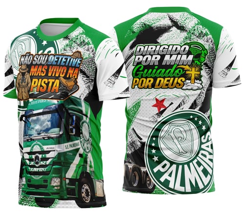 Arte Camisa Caminhoneiro Personalizada Palmeiras