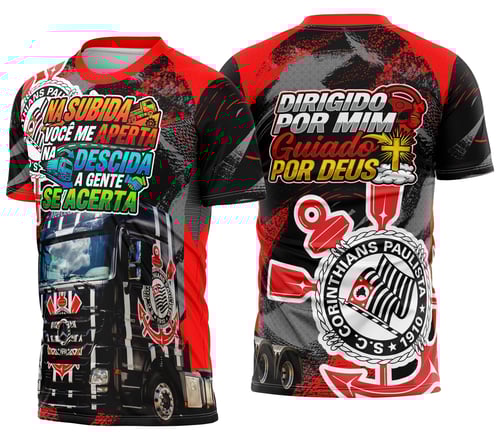 Arte Camisa Caminhoneiro Personalizada Corinthians