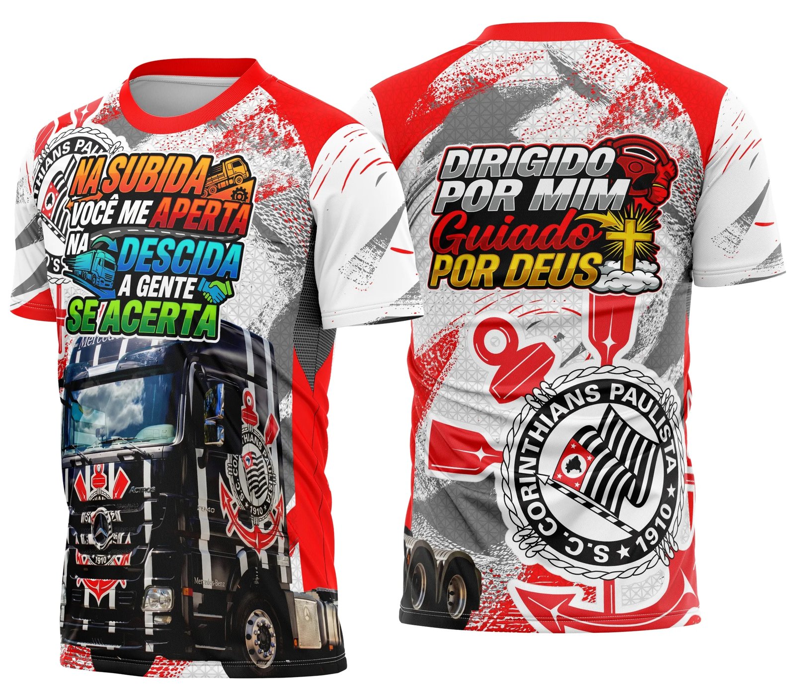 Arte Camisa Caminhoneiro Personalizada Corinthians