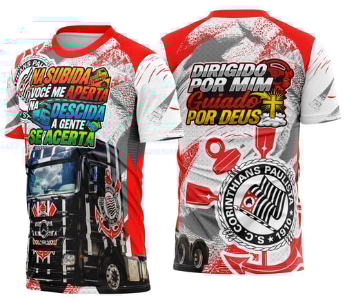 Arte Camisa Caminhoneiro Personalizada Corinthians