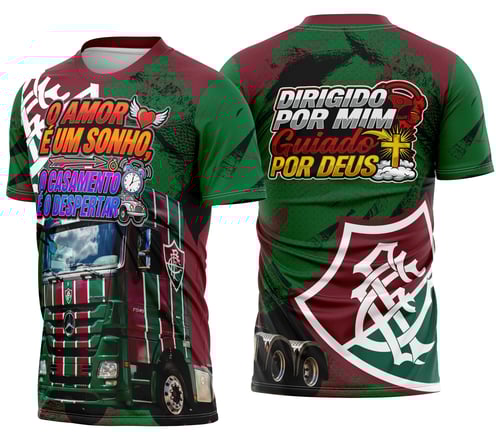Arte Camisa Caminhoneiro Personalizada Fluminense