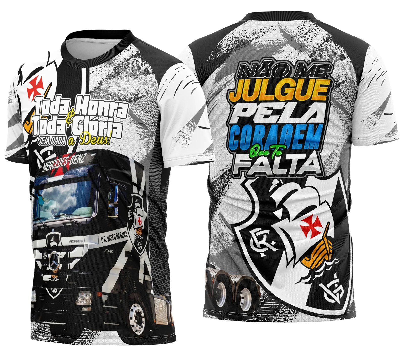 Arte Camisa Caminhoneiro Personalizada Vasco