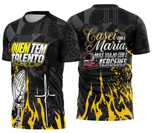 Arte Camisa Caminhoneiro Personalizada Frase