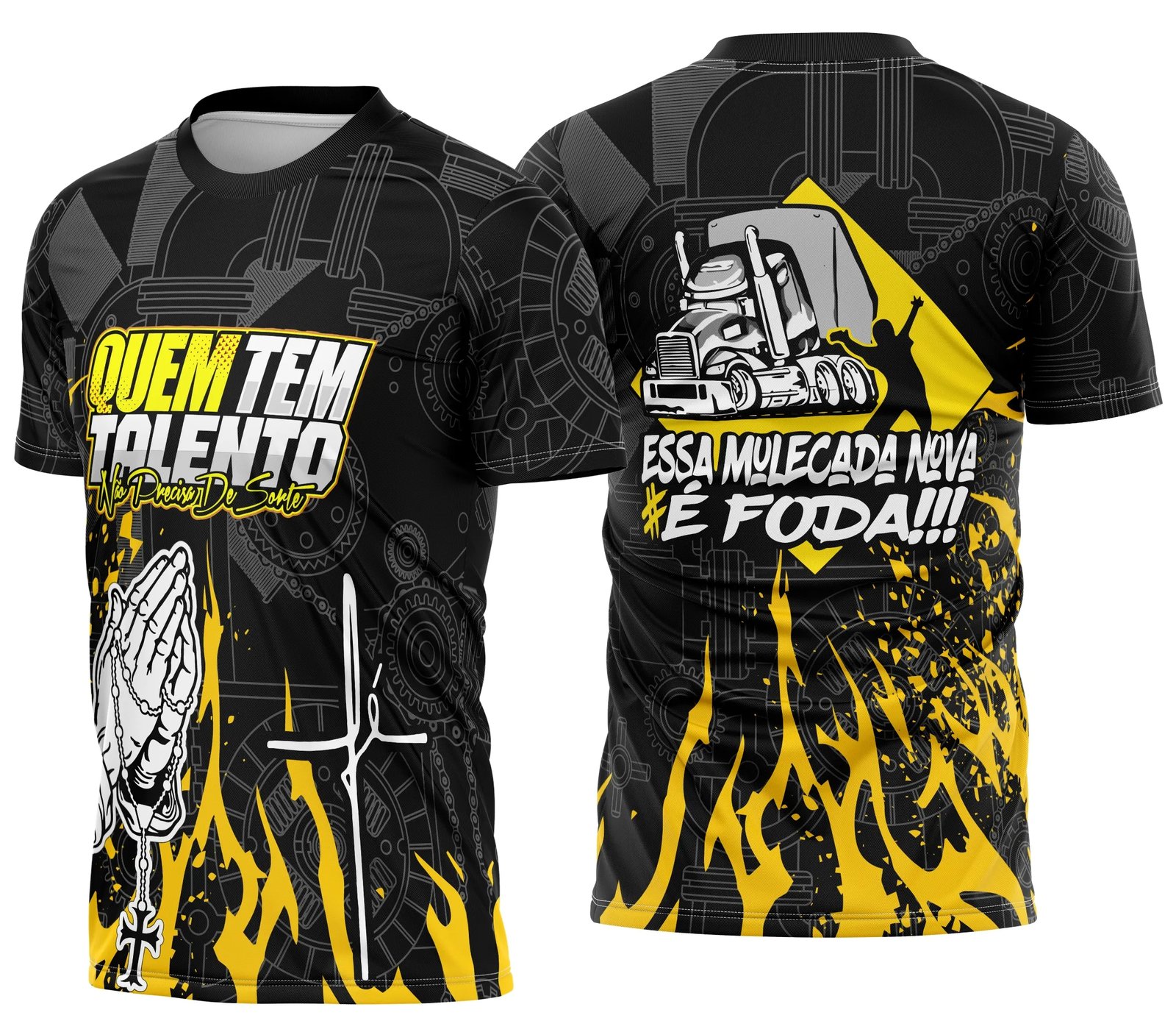 Arte Camisa Caminhoneiro Personalizada Frase