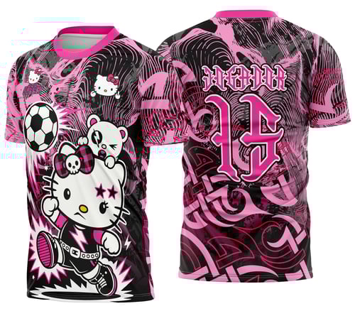 Arte Camisa de Interclasse Hello Kitty Punk