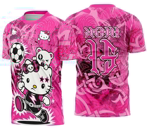 Arte Camisa de Interclasse Hello Kitty Punk