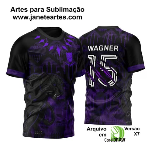 Arte Vetor Camisa InterClasse Pantera Negra tribal Fumaça 2023