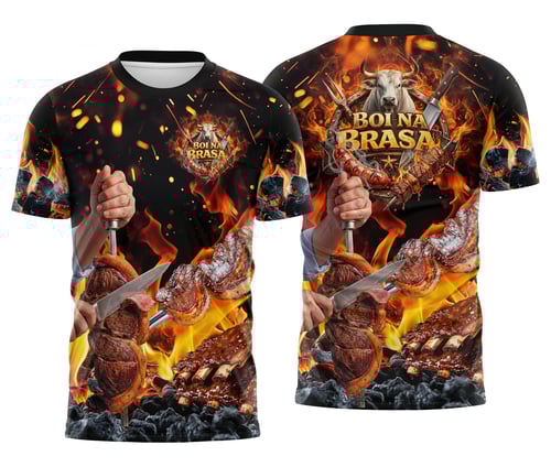 Arte Camisa Churrascaria Carne - Profissão