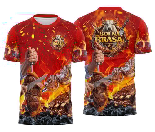 Arte Camisa Churrascaria Carne - Profissão