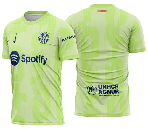 Arte Camisa Barcelona Futebol Reserva 2023
